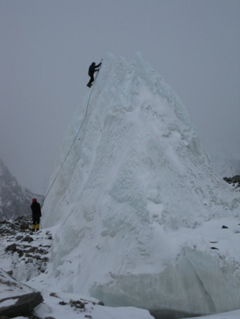 Wspinaczka lodowa na Serakach